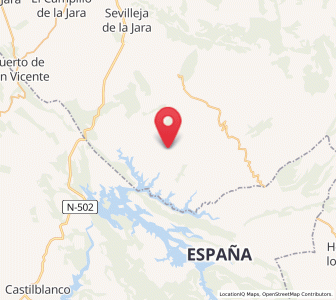 Map of Rosalejo, Extremadura