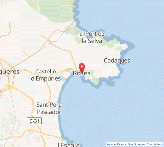 Map of Roses, Catalonia