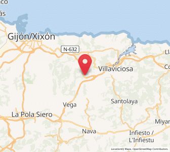 Map of Rozadas, Asturias