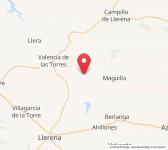 Map of Rubiales, Extremadura