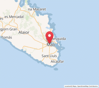 Map of Sa Mesquida, Balearic Islands