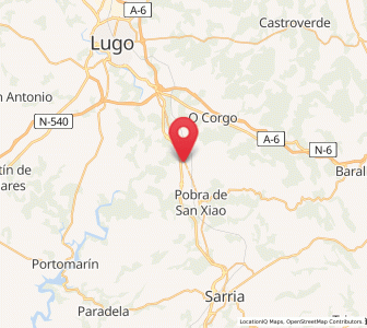 Map of Sabarey, Galicia