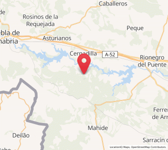 Map of Sagallos, Castille and León