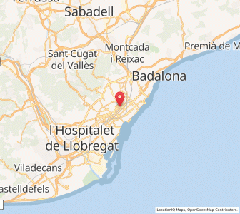 Map of Sagrada Família, Catalonia