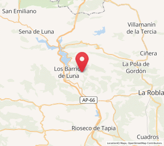 Map of Sagüera de Luna, Castille and León