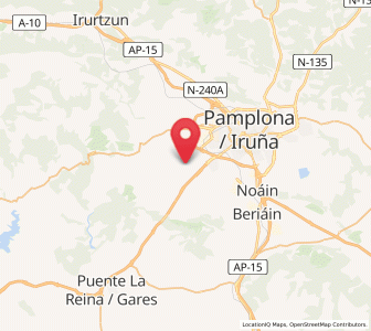 Map of Sagüés, Navarre