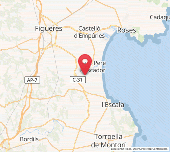 Map of Saldet, Catalonia