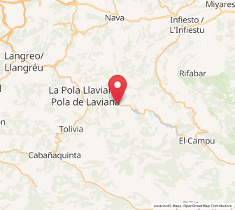 Map of Salices, Asturias