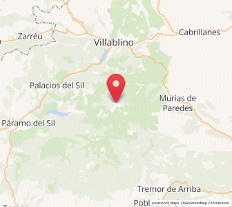 Map of Salientes, Castille and León