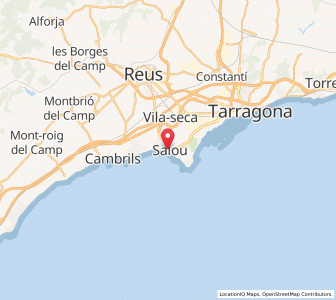 Map of Salou, Catalonia