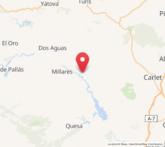 Map of Salto de Millares, Valencia