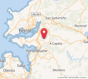 Map of Salto, Galicia