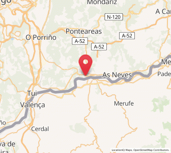 Map of Salvatierra de Miño, Galicia
