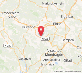 Map of San Agustin, Basque Country