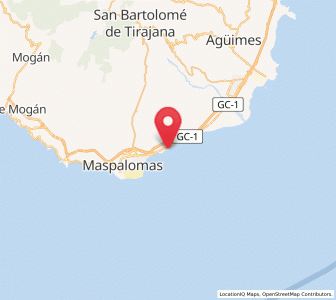 Map of San Agustin, Canary Islands