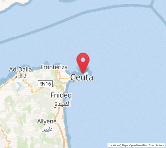 Map of San Amaro, Ceuta