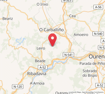 Map of San Amaro, Galicia