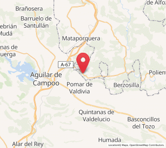 Map of San Andrés de Valdelomar, Cantabria