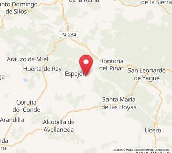 Map of San Asenjo, Castille and León