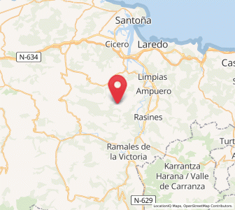 Map of San Bartolomé de los Montes, Cantabria