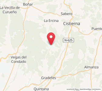 Map of San Bartolomé de Rueda, Castille and León