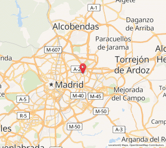 Map of San Blas-Canillejas, Madrid