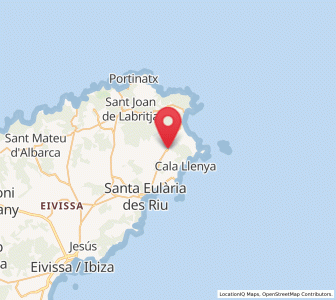 Map of San Carlos, Balearic Islands