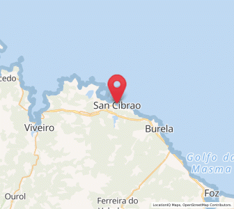 Map of San Ciprián, Galicia