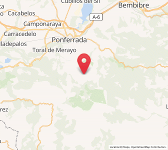 Map of San Clemente de Valdueza, Castille and León