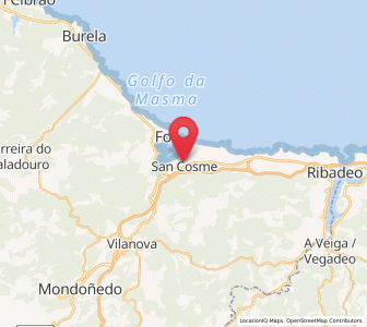 Map of San Cosme, Galicia