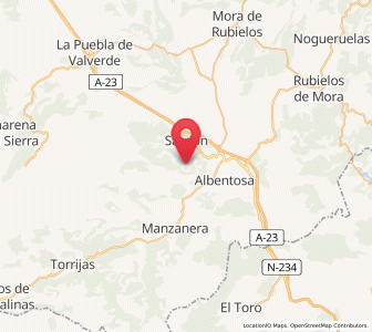 Map of San Cristóbal, Aragon