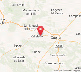 Map of San Cristóbal de Cuéllar, Castille and León