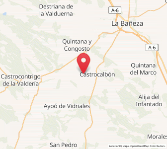 Map of San Féliz de la Valdería, Castille and León