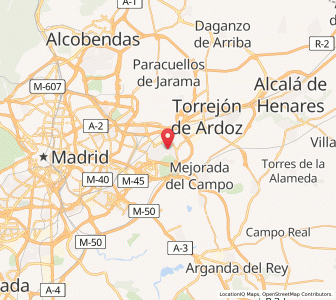 Map of San Fernando de Henares, Madrid