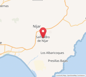 Map of San Isidro de Nijar, Andalusia