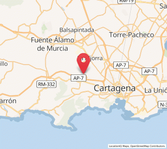 Map of San Isidro, Murcia