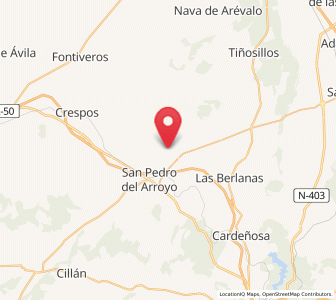 Map of San Juan Bautista, Castille and León
