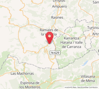 Map of San Juan, Cantabria