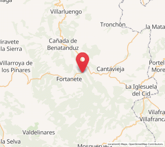 Map of San Juan, Aragon