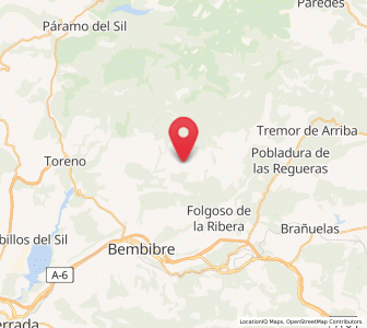 Map of San Justo de Cabanillas, Castille and León