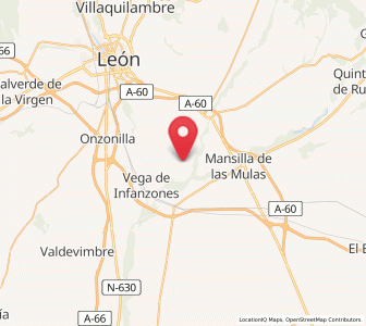 Map of San Justo de las Regueras, Castille and León