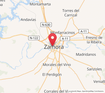 Map of San Lázaro, Castille and León