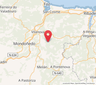 Map of San Lorenzo, Galicia