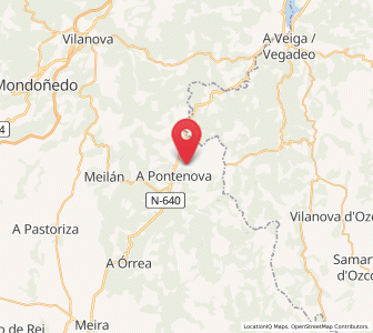 Map of San Mamed, Galicia
