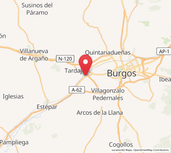 Map of San Mamés de Burgos, Castille and León