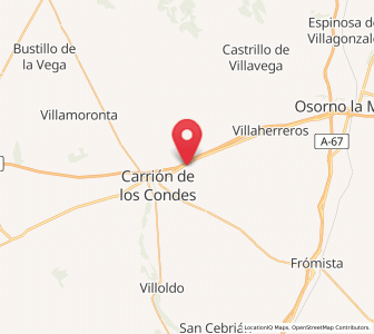Map of San Mamés de Campos, Castille and León