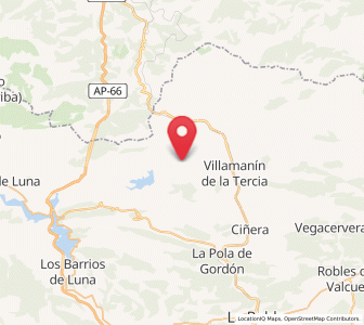 Map of San Martín de la Tercia, Castille and León