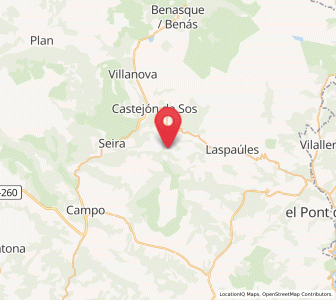 Map of San Martín, Aragon