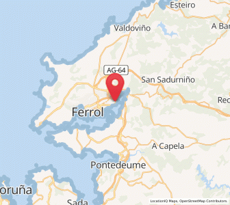 Map of San Martino de Xubia, Galicia