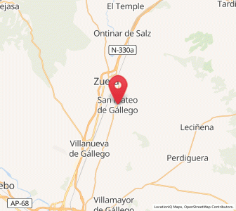 Map of San Mateo de Gállego, Aragon